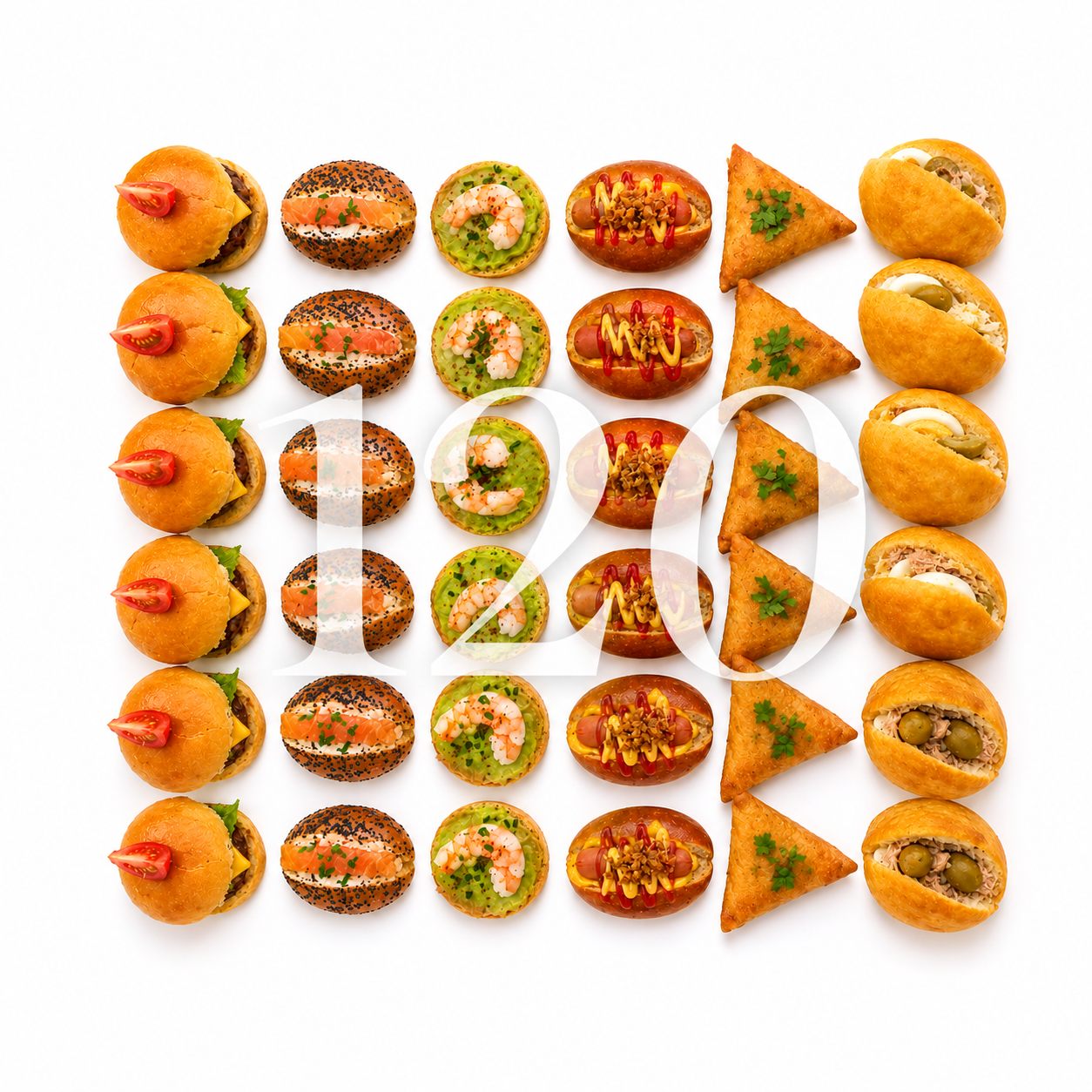 Formule salée Gourmande – 120 pièces au choix