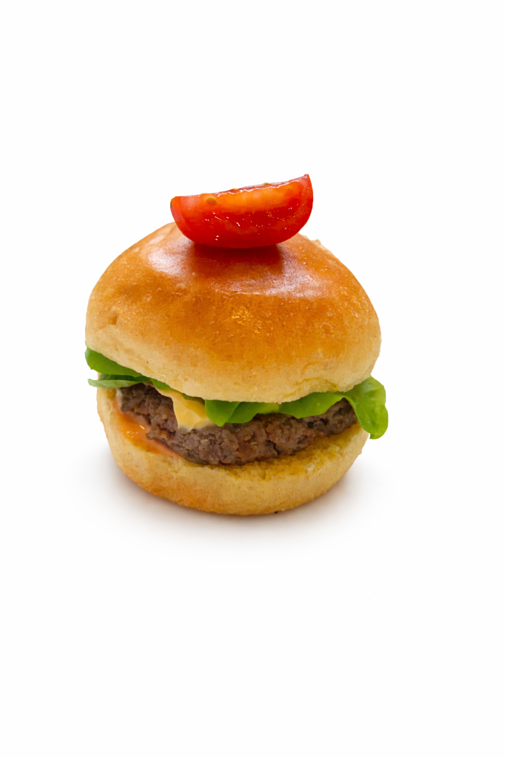 Mini burger de bœuf, cœur fondant
