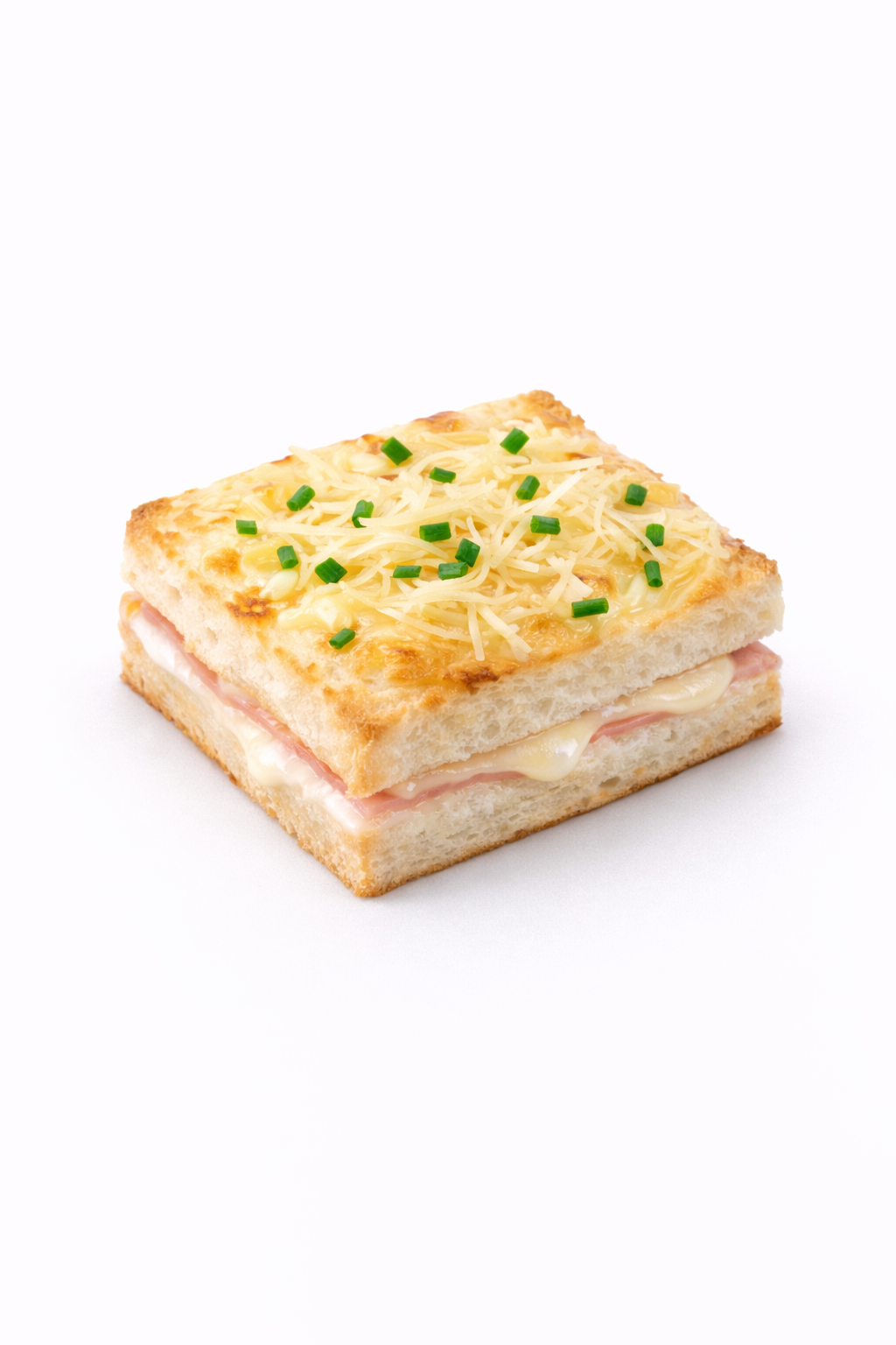 Mini croque-monsieur doré au fromage fondant
